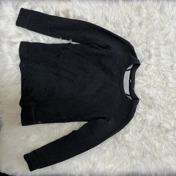 Lululemon Sweatshirt- Dark Grey- Size 4 - Picture 1 of 2